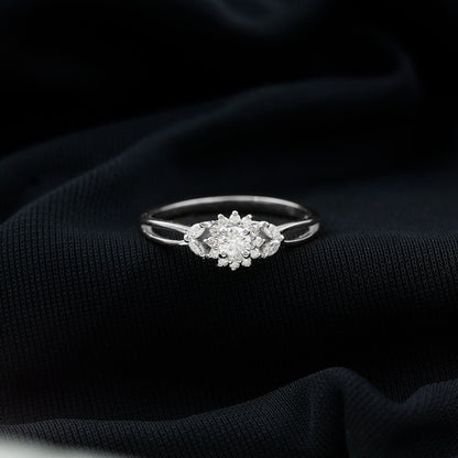 Halo Style Lab Grown Diamond Nature Engagement Ring
