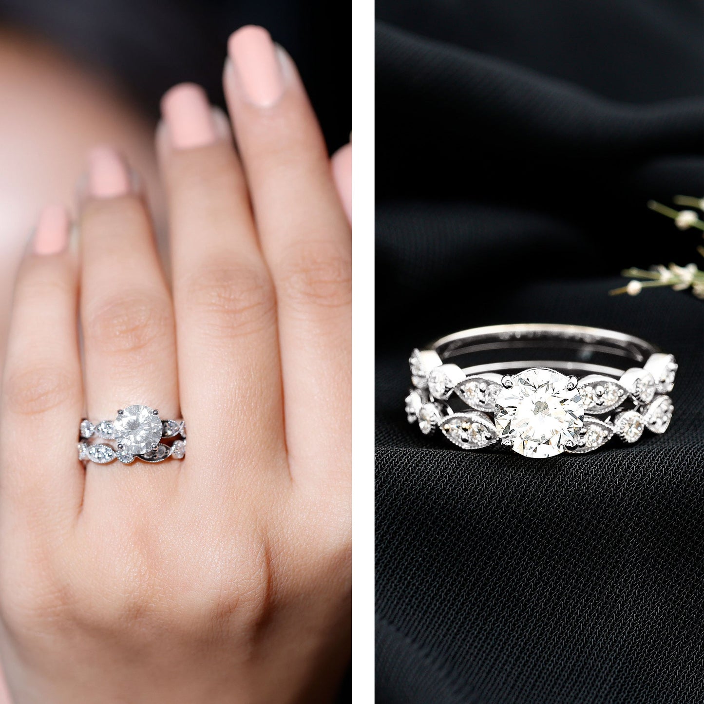 Diamond Designer Marriage Ring Set For Women