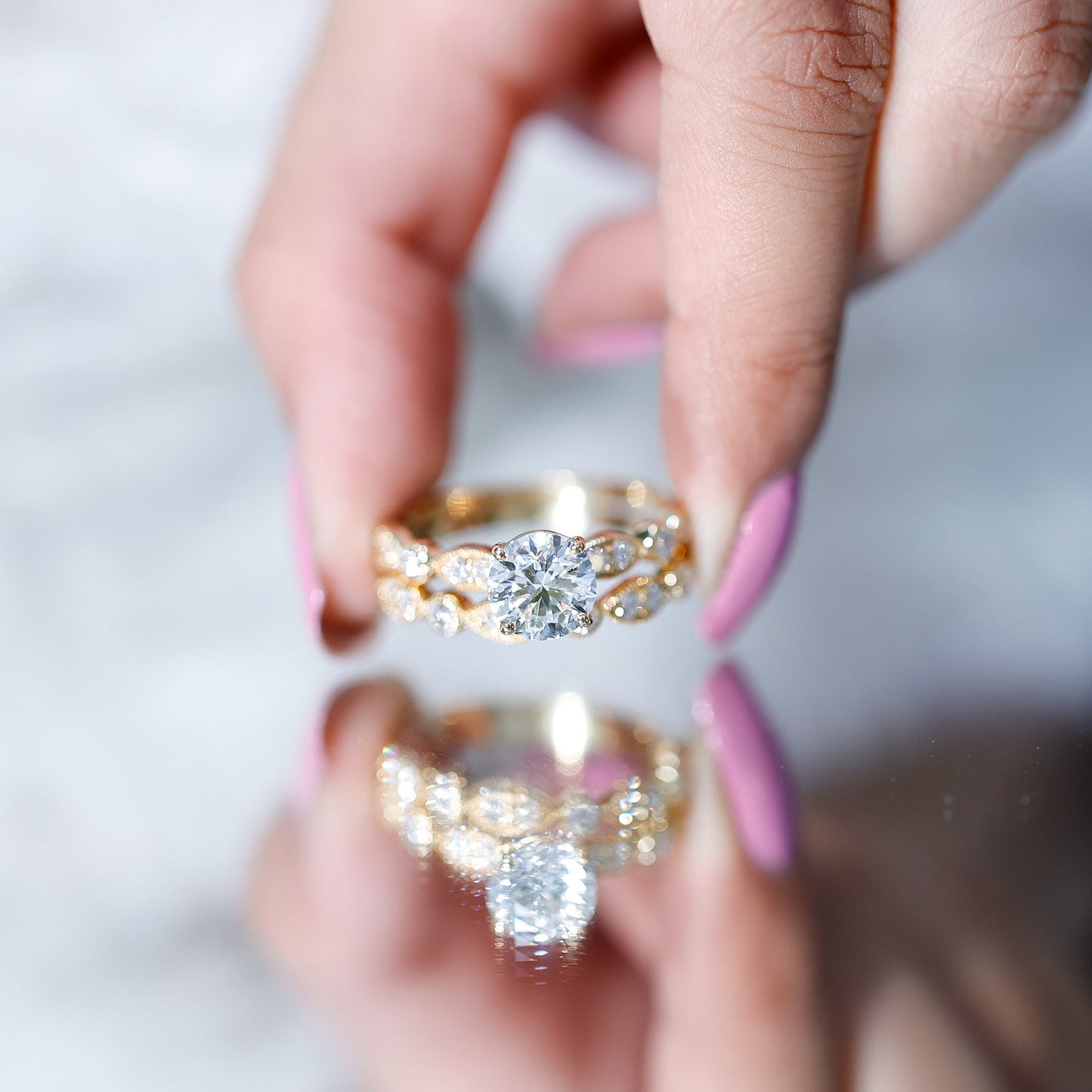 Diamond Designer Marriage Ring Set For Women