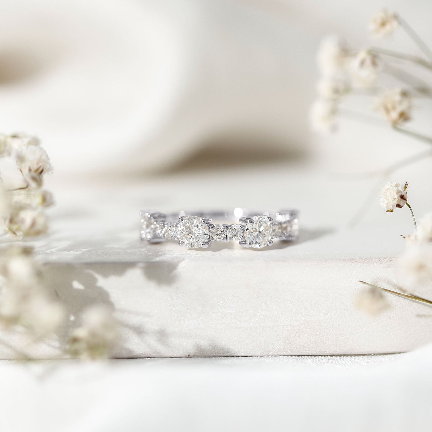 Lab Grown Diamond Stackable Eternity Ring For Women