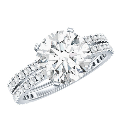 Lab Grown Diamond Wedding Ring Set with Certificate