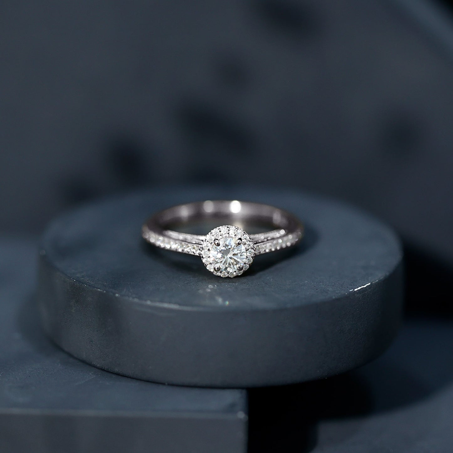 Diamond Vintage Looking Engagement Ring