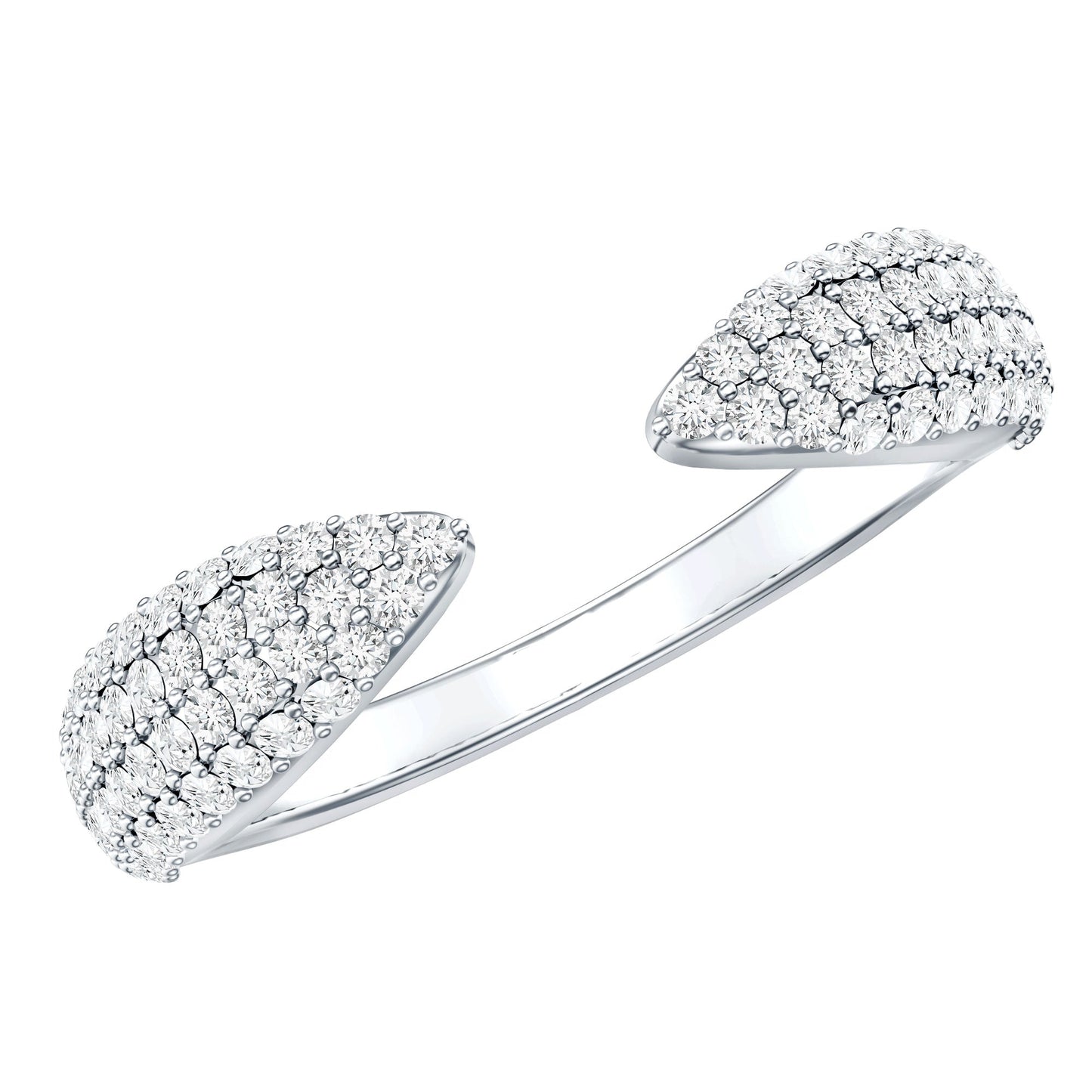 Lab Created Diamond Wedding Wrap Ring For Women