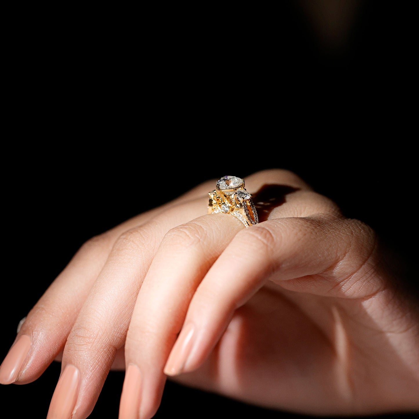 Certified 1.2 Carat Lab Grown Diamond Heart Shaped Engagement Ring