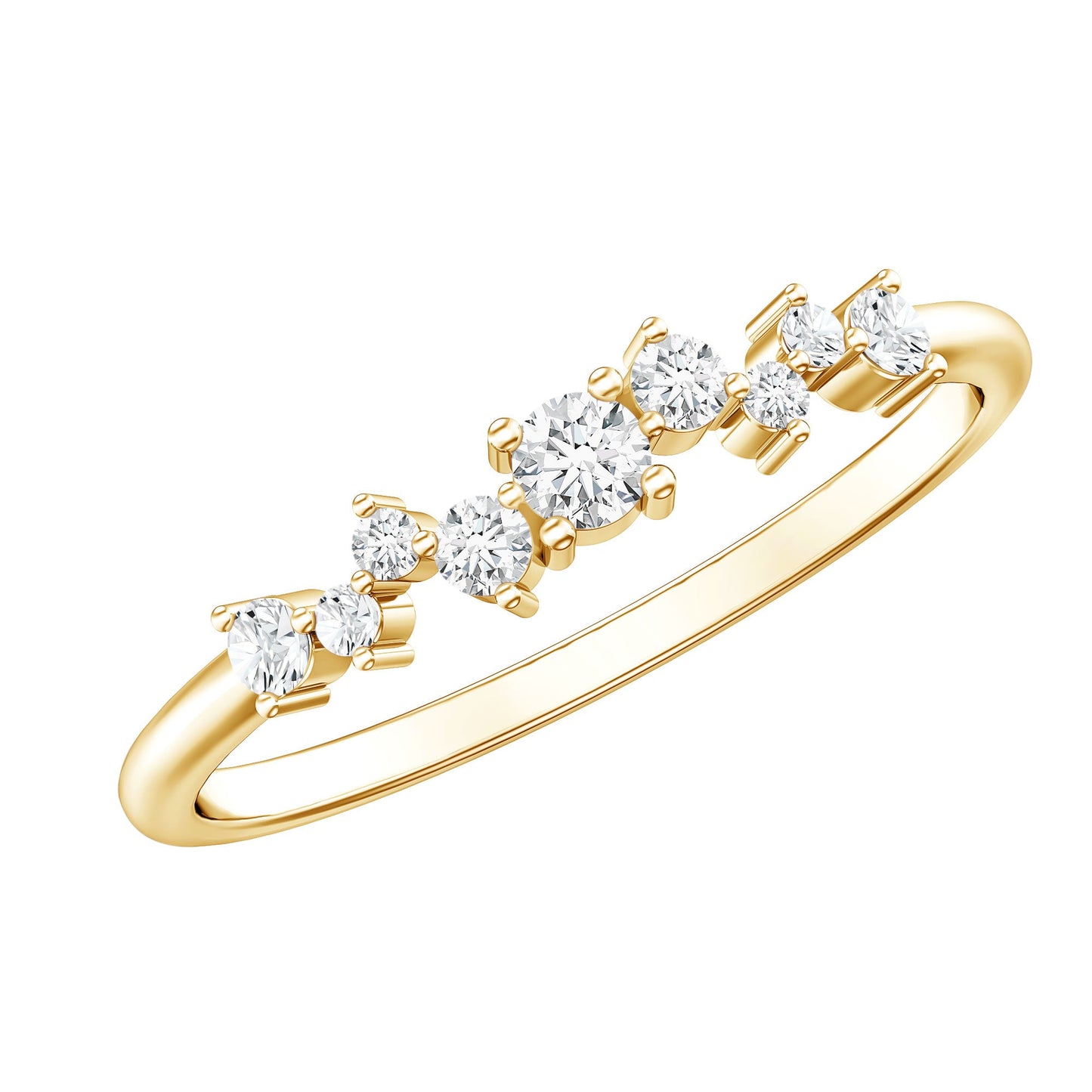 Brilliant Cut Diamond Wedding Band for Women
