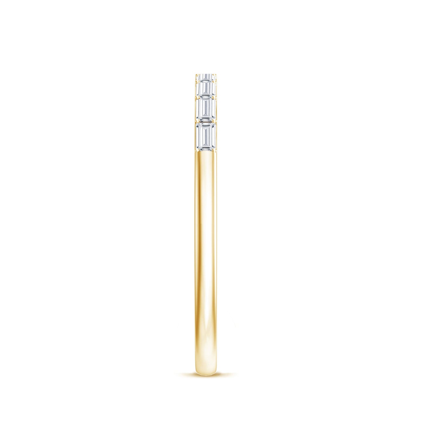 Baguette Diamond East West Stackable Ring