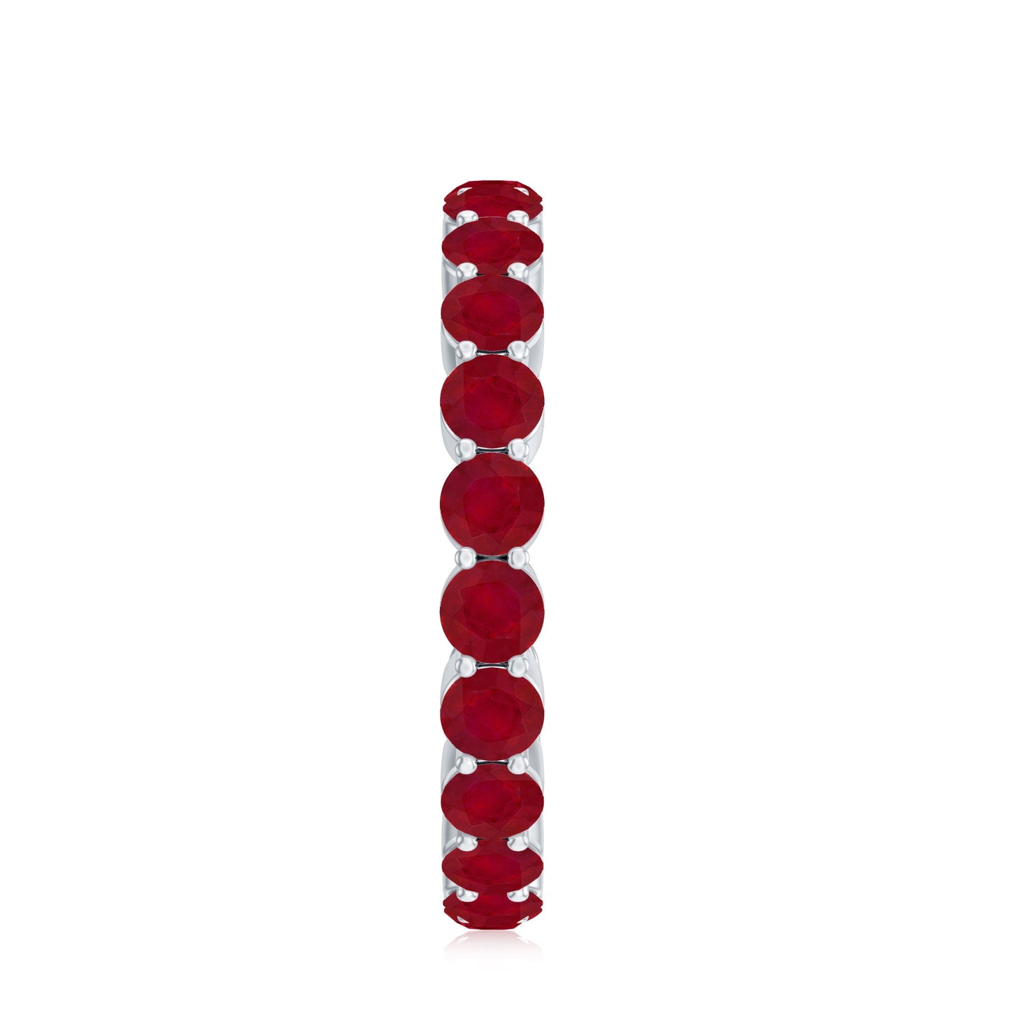 Genuine Red Ruby Full Eternity Ring