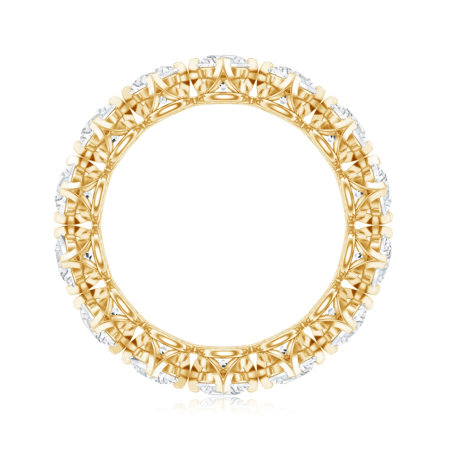 Designer Moissanite Anniversary Band Ring