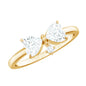 Heart Shaped Moissanite Infinity Promise Ring