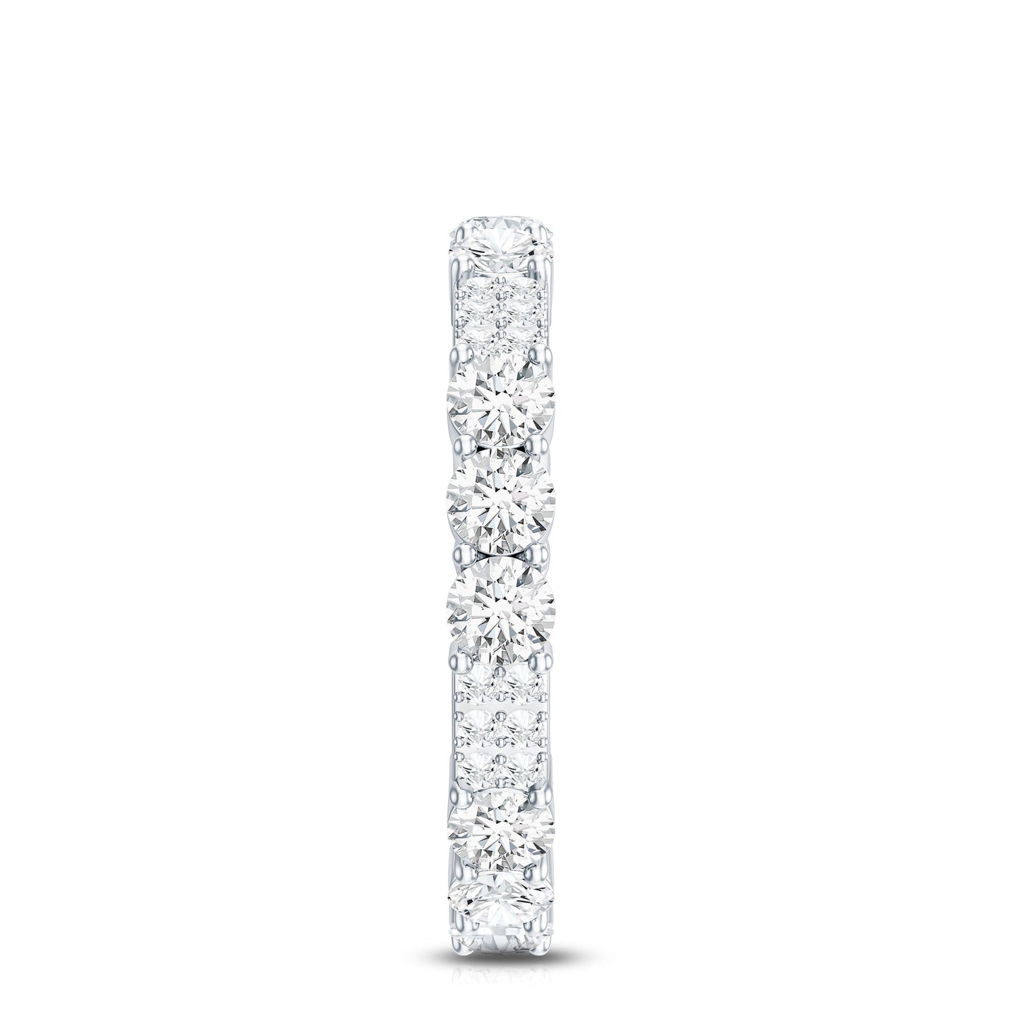 Designer Round Moissanite Full Eternity Ring for Women