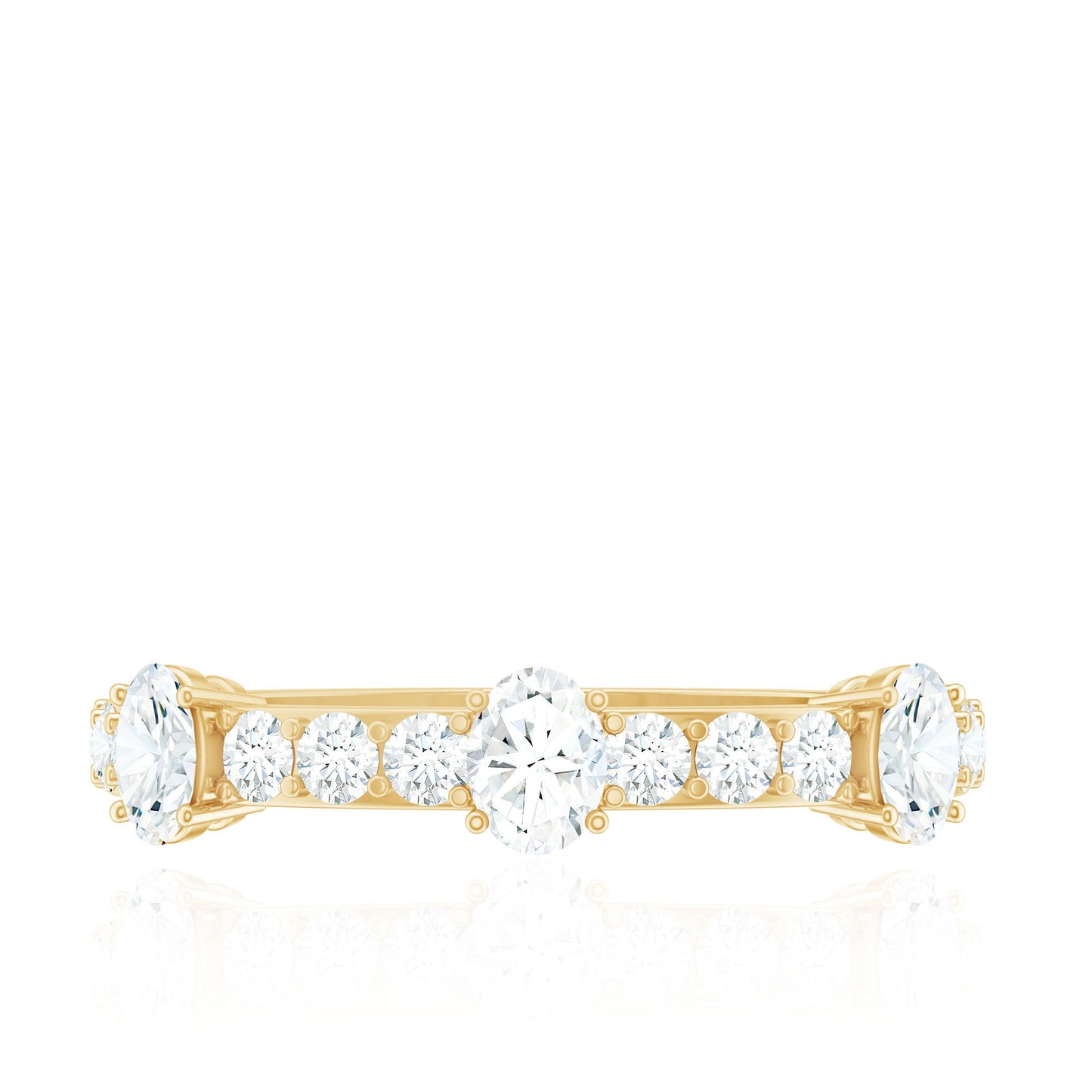 Natural Diamond Half Eternity Band Ring