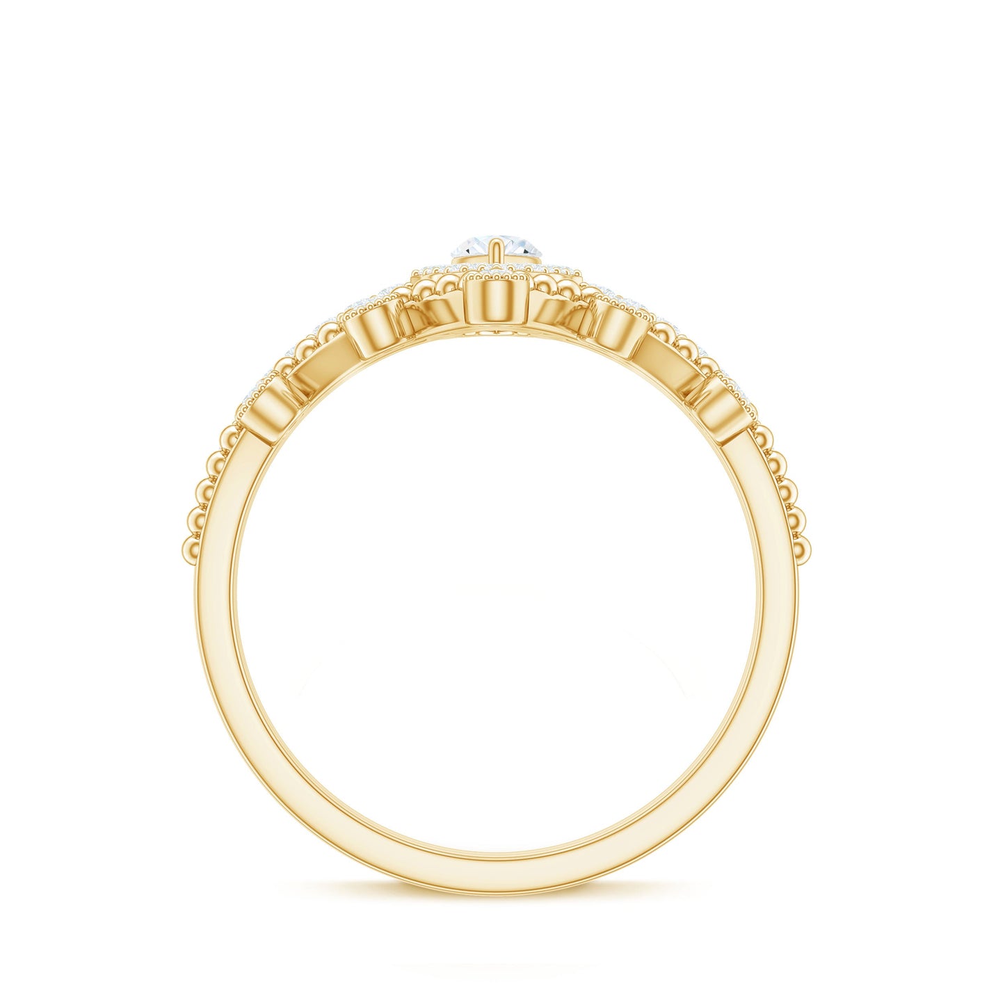 Marquise Cut Moissanite Vintage Wedding Ring Set