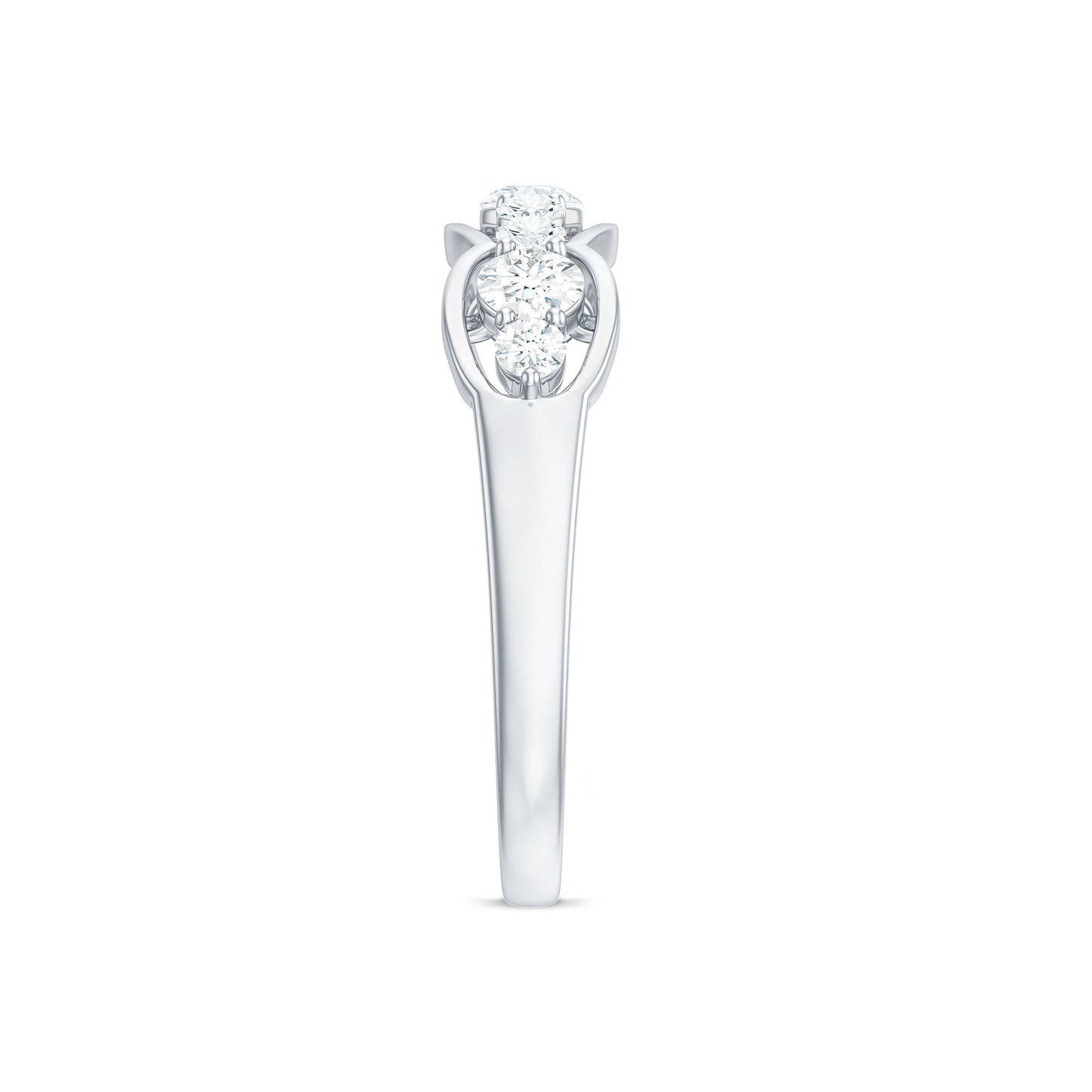 Certified Moissanite Wedding Anniversary Ring for Women