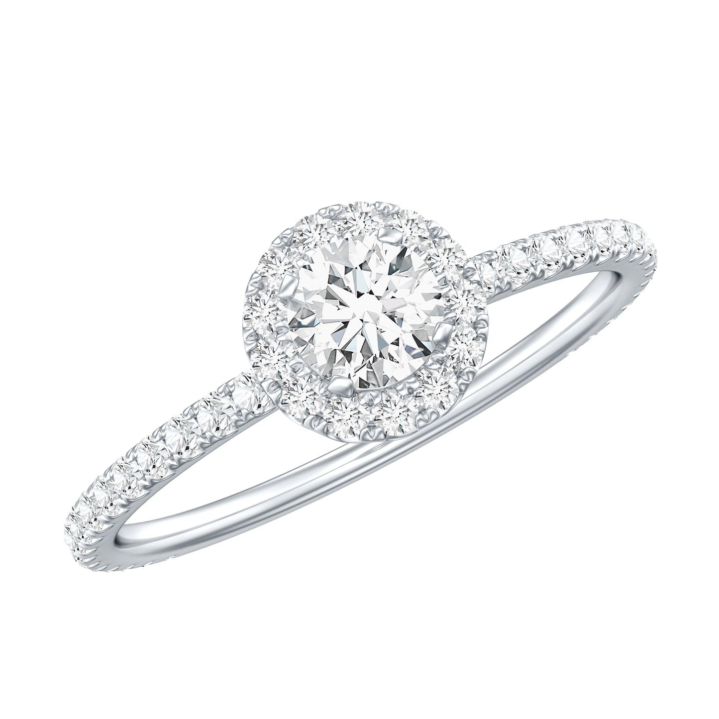 Minimal Engagement Ring with Lab Grown Diamond
