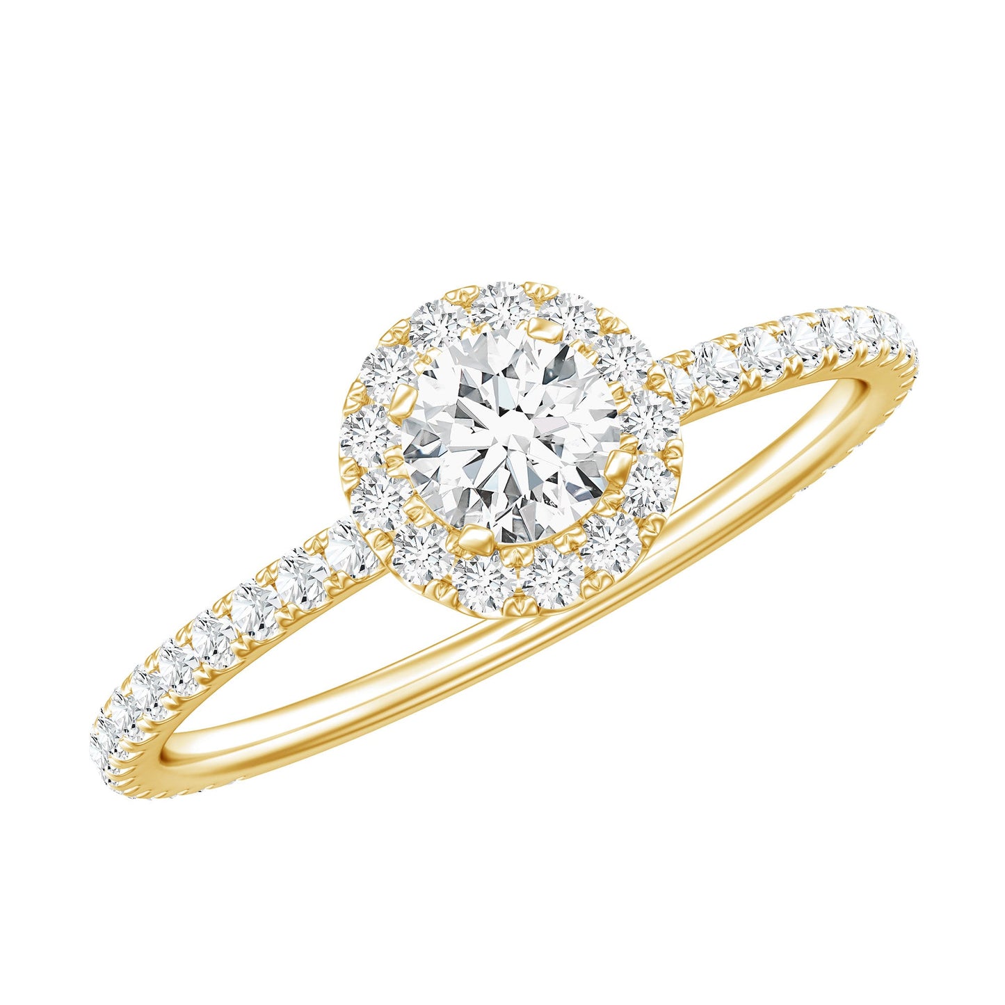 Minimal Engagement Ring with Lab Grown Diamond