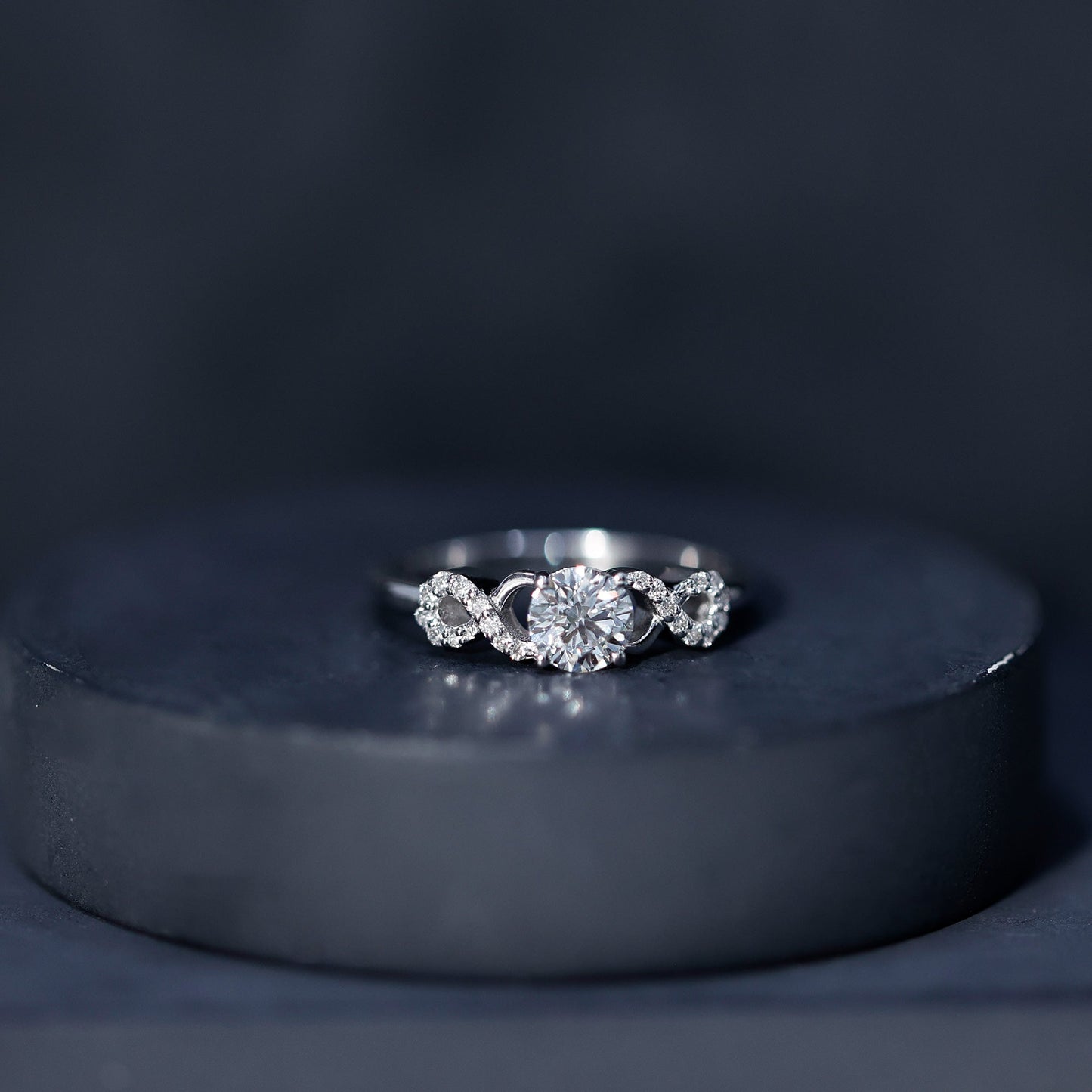 Lab Grown Diamond Criss Cross Promise Ring