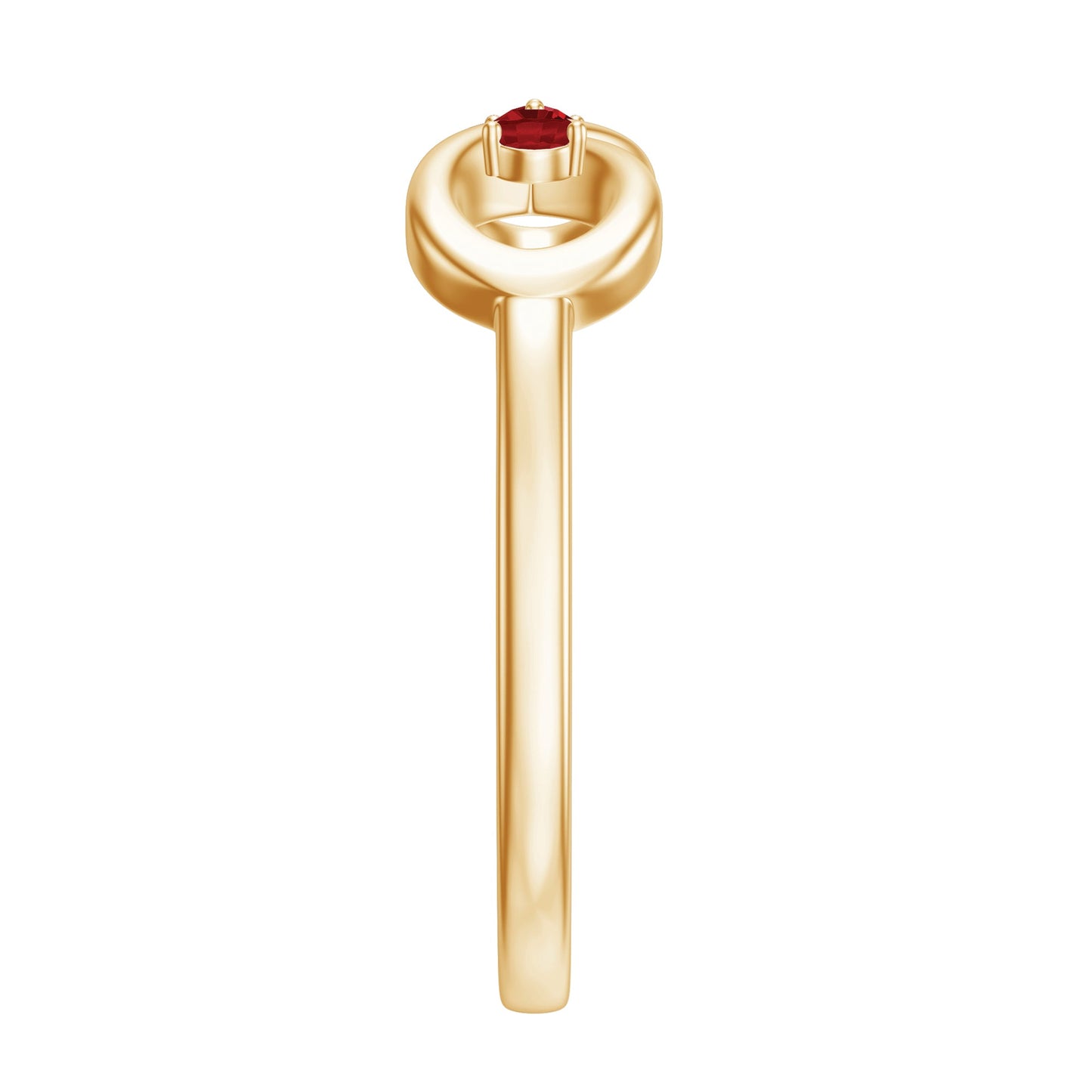 Lab Created Ruby Infinity Promise Ring