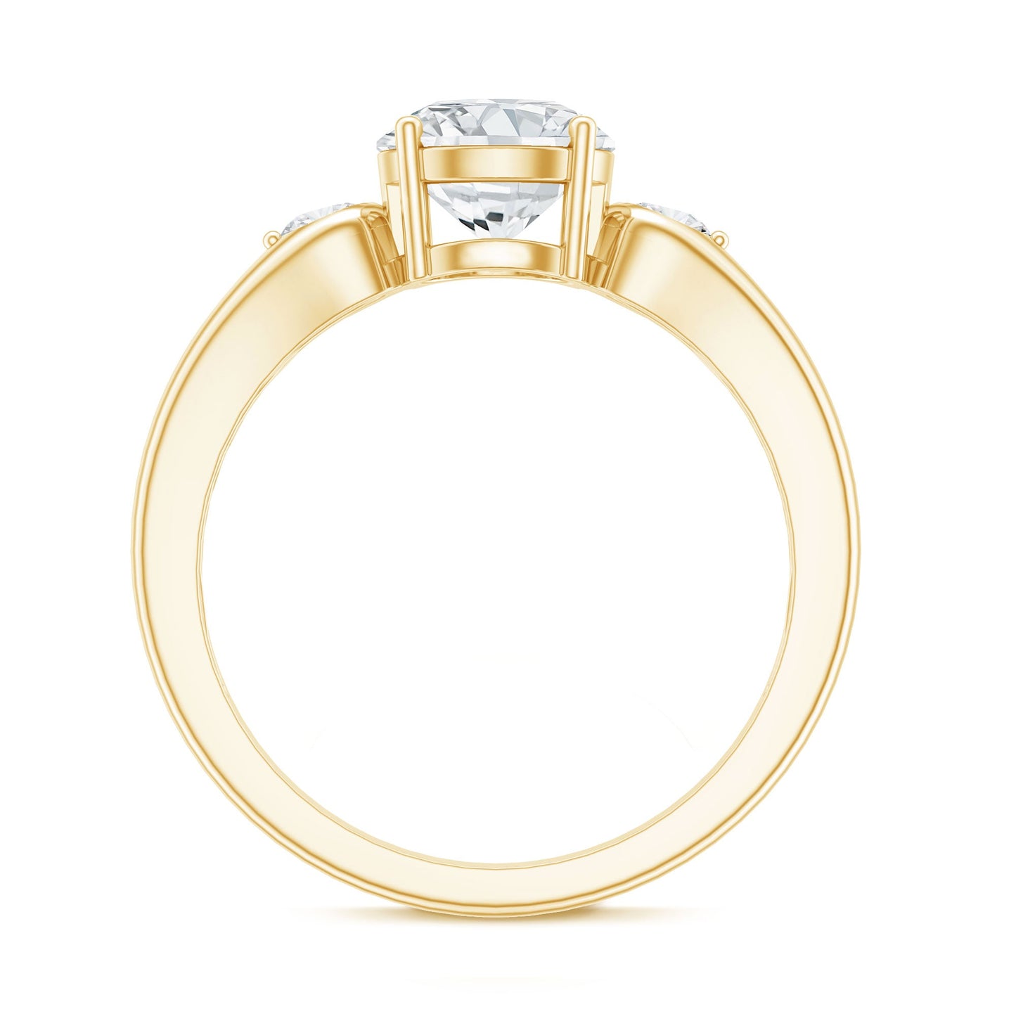 Certified 1.3 Carat Moissanite Promise Engagement Ring