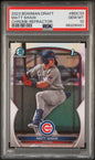 Graded 2023 Topps Bowman Draft Matt Shaw #BDC33 Chrome Refractor Rookie RC Baseball Card PSA 10 Gem Mint