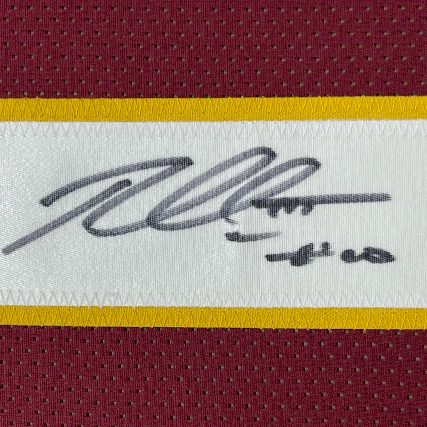 Framed Autographed/Signed Robert Griffin III RG3 35x39 Washington Maroon Football Jersey JSA COA