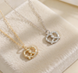 Pretzel Bread Necklace with Love Charm