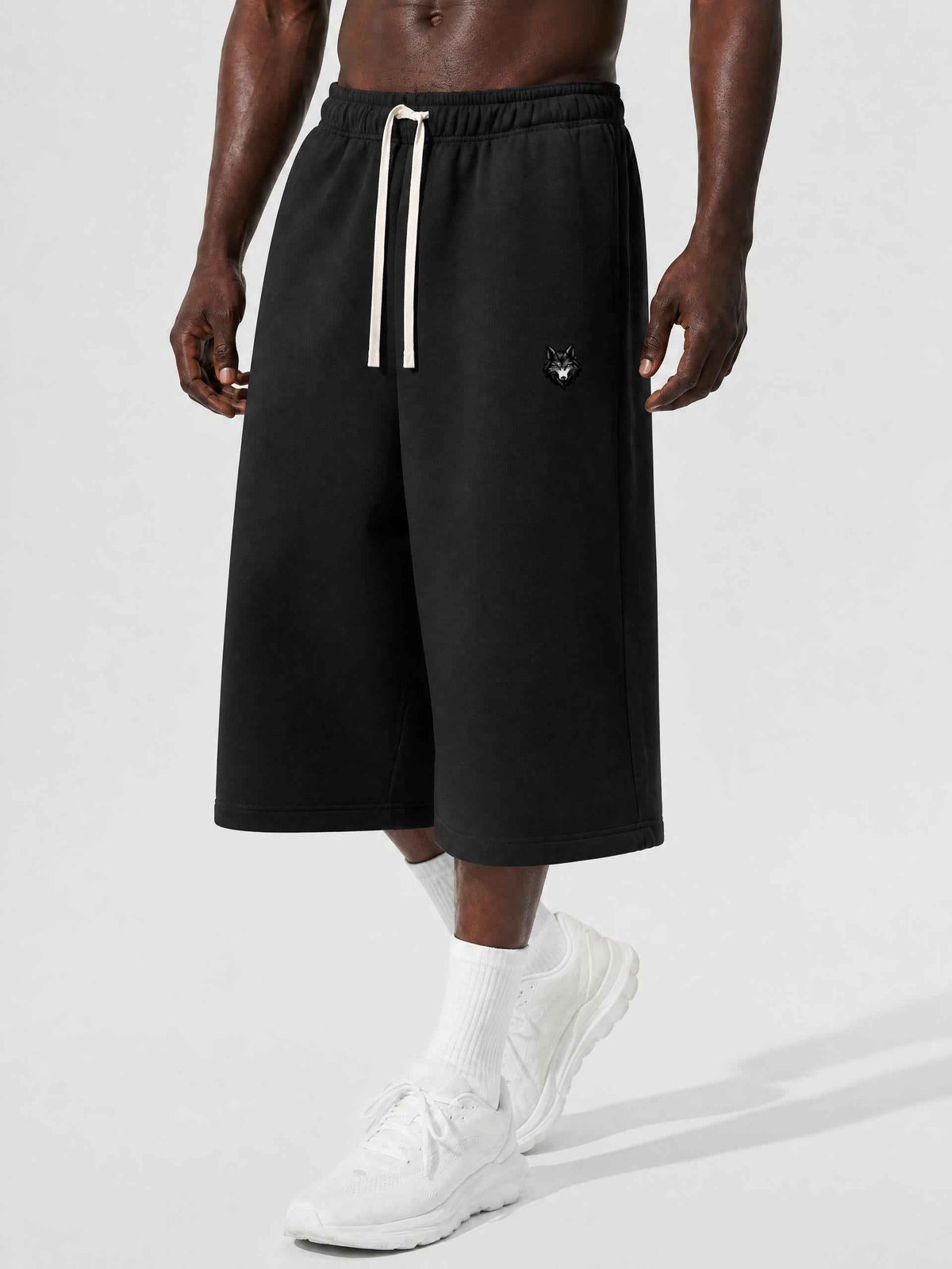 Loki & Ivy Relaxed Drawstring Three-quarter Sweatpants