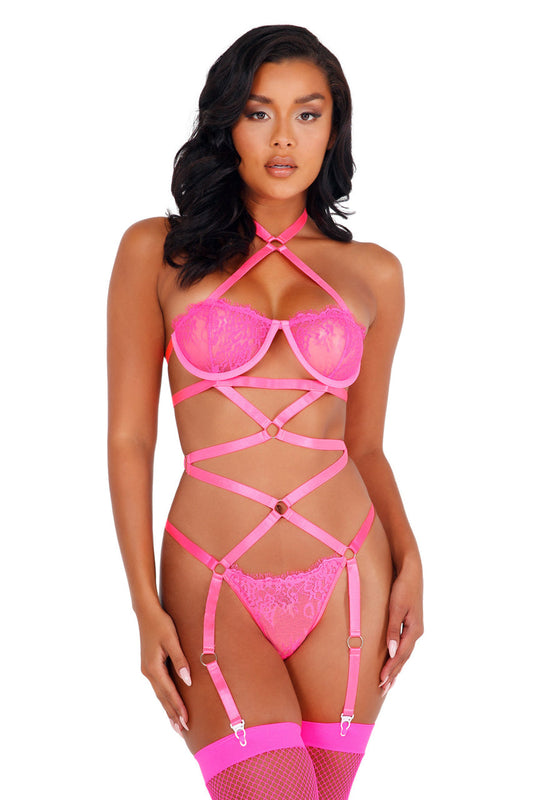 Lace Criss Cross Teddy