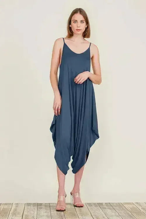 Harem Jumpsuit Romper – Chic & Versatile One-Piece | Breathable Rayon