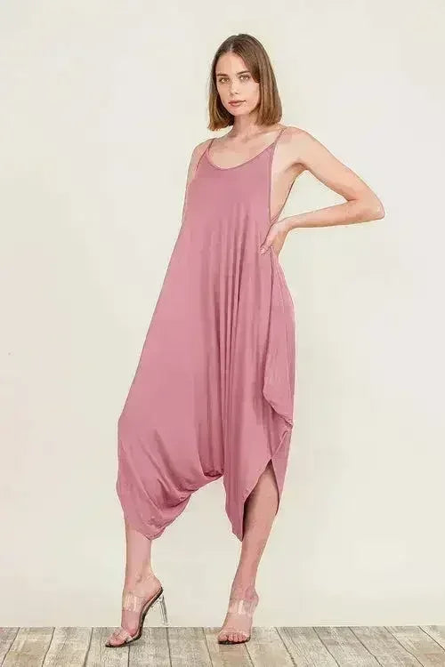 Harem Jumpsuit Romper – Chic & Versatile One-Piece | Breathable Rayon