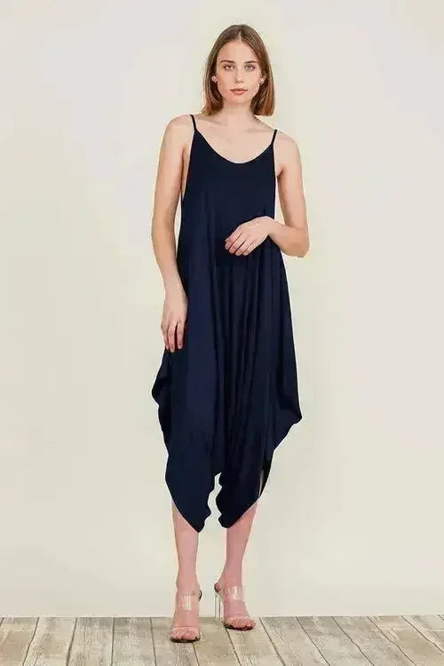 Harem Jumpsuit Romper – Chic & Versatile One-Piece | Breathable Rayon