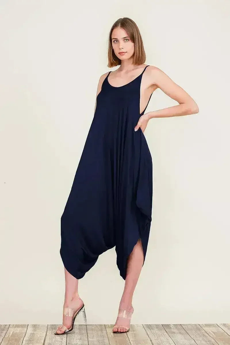 Harem Jumpsuit Romper – Chic & Versatile One-Piece | Breathable Rayon