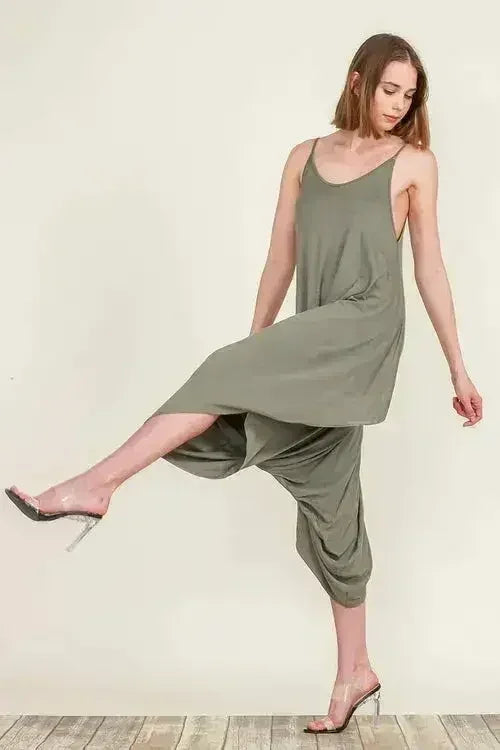 Harem Jumpsuit Romper – Chic & Versatile One-Piece | Breathable Rayon