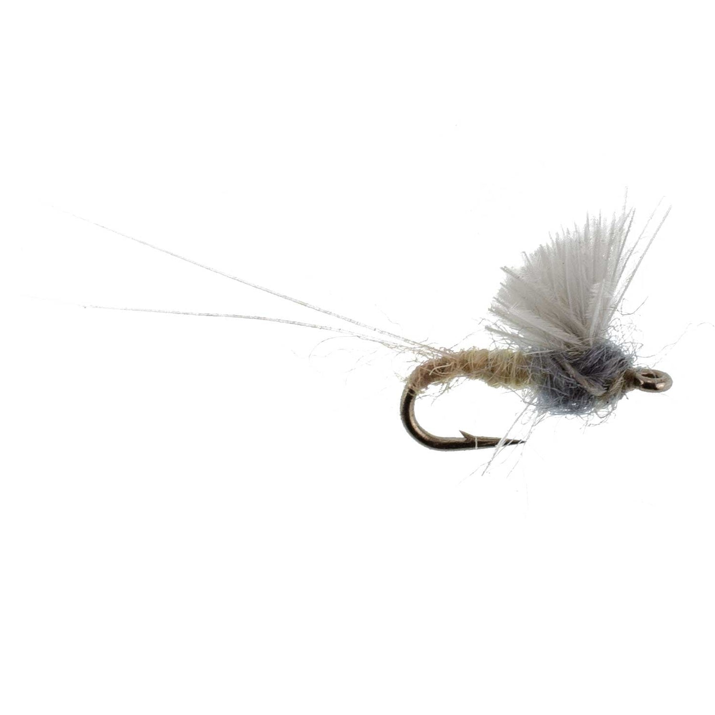 RS2 Gray Emerger Midge - 6 Flies Hook Size 20