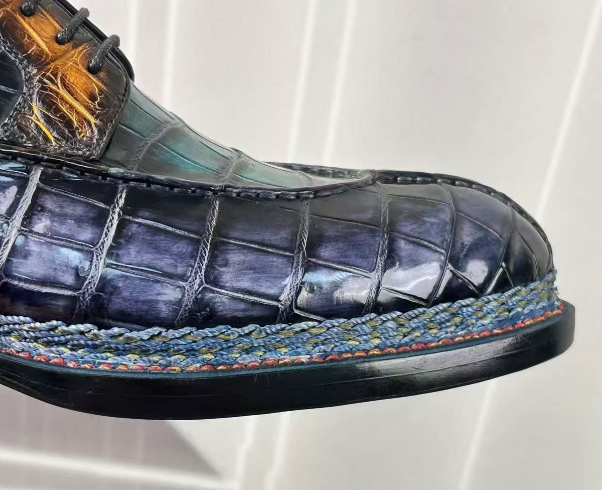 Maurice Regent Alligator Oxford - Grey