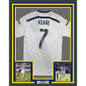 Framed Autographed/Signed Robbie Keane 35x39 LA Galaxy White Soccer Jersey Beckett BAS COA