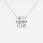 2.00 CTW Lab Grown Round F/G VS1 Diamond Floating Solitaire Pendant in 14K White or Yellow Gold – AGI Certified