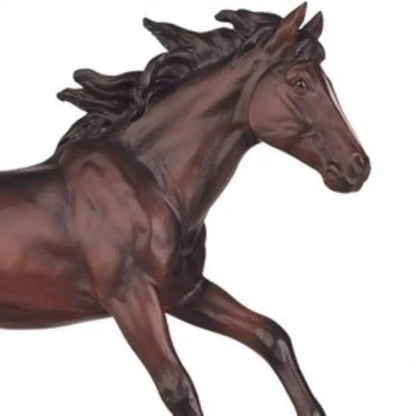 Running Horse Resin Sculpture Decorative Tabletop Accent