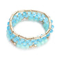 3pcs Boho Bohemian Pink Butterfly Pendant Charm Beads Bracelets Set For Women Stone Wristband Bracelet Bangles Pulseras Feminina