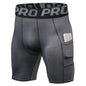 Compression Shorts Men with Pocket, Spandex Running Shorts Sport Athletic Workout Performance Underwear