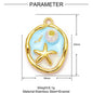 3pcs/Lot Stainless Steel Enamel Plam Flip Flop Shell Diy Charm Women Watermelon Strawberry Necklace Pendant Summer Ocean Jewelry