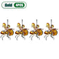 5PCS Solar-Powered Hanging Metal Ladybug Light  Garden Decor  Lady Sculpture with Bouncy Springs Summer Outdoor Art Decorations
