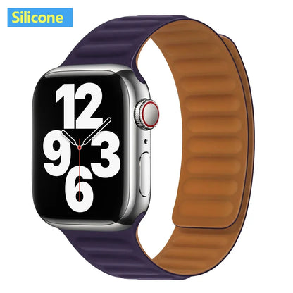 Apple Watch Magnetic Link Band, Leather or Silicone