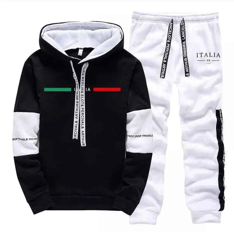 Men's Casual Print Tracksuit Hoodie 2026