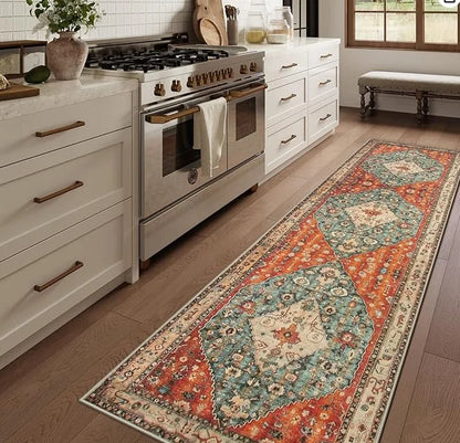 Bohemia Trellis Hallway Rug Runner Rug Kitchen for Hallways Vintage