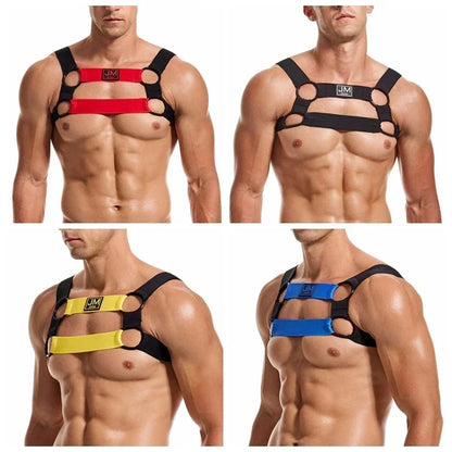 Gay Man Harness Sissy Fetish Man Rave Costumes Lingerie Sexy Open Ass Breast Hot Sexual Body Belt Temptation Party Exotic Tanks