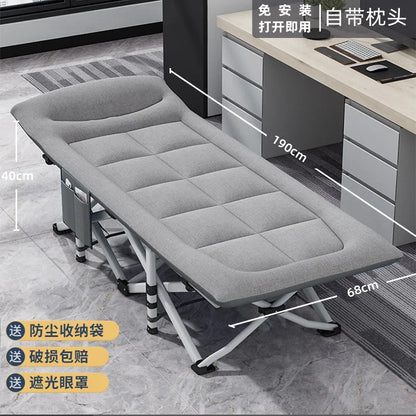 Camping Cot Comfortable with Pad Portable Folding Bed for Sleeping