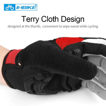INBIKE Full Finger Gel Padded Touchscreen Gloves