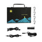 2024 New Portable Solar Panel Folding Bag USB+DC Output Solar Charger Outdoor Power Supply Mobile Phone Generator