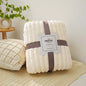 VividTwill 1pc Fluffy Coral Velvet Blanket Air-Conditioned Flannel Plush Comfortable Thickened Warm Soft Throw Blanket Bed Cover
