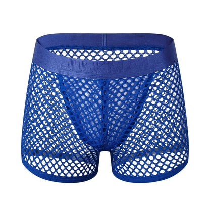 Men Underwear Boxer Thong 2 in 1 Lined with Thong Jockstrap Home Shorts Boxer Man Panties Sexy Soft Sport Short Boxer Mesh